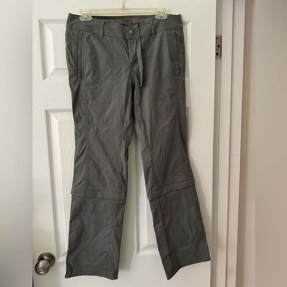 rei hiking pants with zip off bottom 8 petite grey - Picture 1 of 3